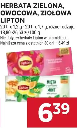 Stokrotka Market Herbata Zielona, Owocowa, Ziołowa Lipton oferta