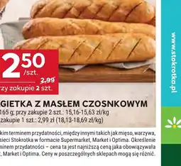 Stokrotka Market Piekarnia Gietka z Masłem Czosnkowym oferta