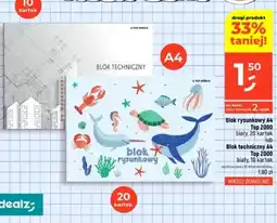 Dealz Blok rysunkowy A4 Top 2000 oferta