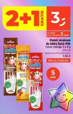Dealz Stomki smakowe do mleka Quick Milk oferta