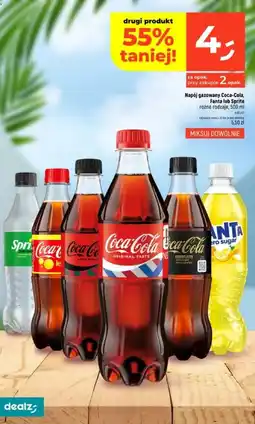 Dealz Napój gazowany Coca-Cola, Fanta lub Sprite oferta