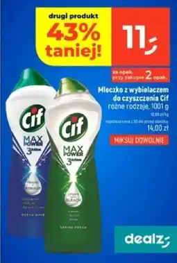 Dealz Mleczko z wybielaczem do czyszczenia Cif oferta