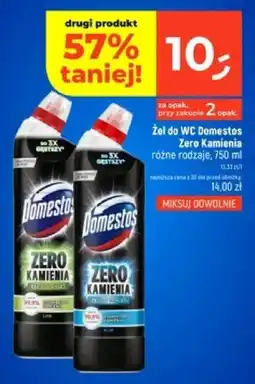 Dealz Żel do WC Domestos Zero Kamienia oferta