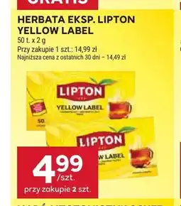 Stokrotka Herbata ekspresowa Lipton Yellow Label oferta