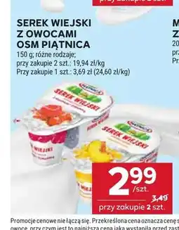 Stokrotka Serek wiejski z owocami Piątnica oferta