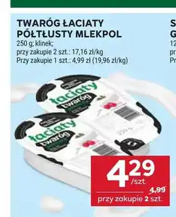Stokrotka Twaróg półtłusty Łaciaty Mlekpol oferta