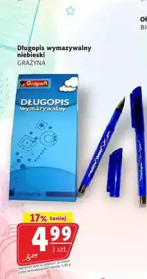 Długopis wymazywalny niebieski Grażyna Grapen