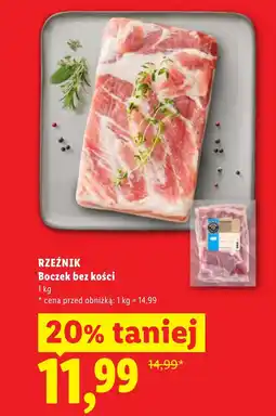 Lidl Boczek bez kości Rzeźnik oferta