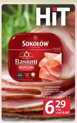 Selgros Szynka wieprzowa plastry Sokołów Szynka Basiuni oferta