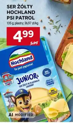 Stokrotka Ser żółty w plastrach Hochland Junior Psi Patrol oferta