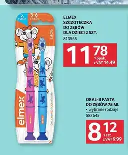 Selgros Szczoteczka do zębów dla dzieci Elmex 2-pak oferta