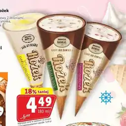 Prim Market Lody rożek śmietankowy z wiśniami Koral oferta