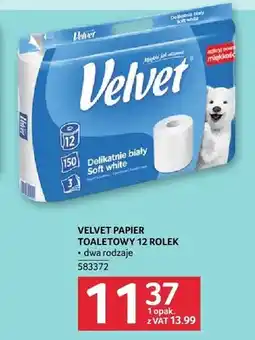 Selgros Papier toaletowy Velvet Delikatnie biały 12-pak oferta
