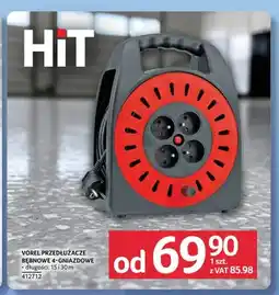 Selgros Przedłużacz bębnowy 4-gniazdowy Vorel 15 m oferta