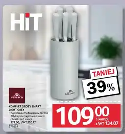 Selgros Komplet 5 noży Gerlach Smart Light Grey oferta