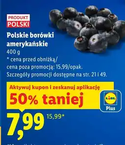 Lidl Borówki amerykańskie Polski oferta