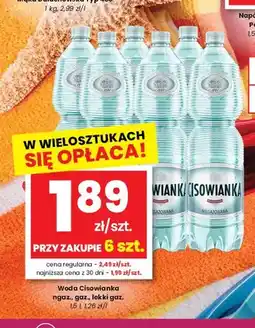 EMMA market Woda Cisowianka lekko gazowana oferta