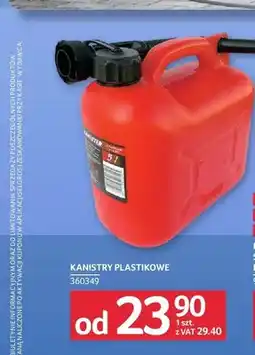 Selgros Kanister plastikowy oferta