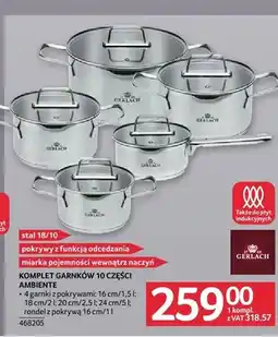 Selgros Komplet garnków 10 części Gerlach Ambiente oferta