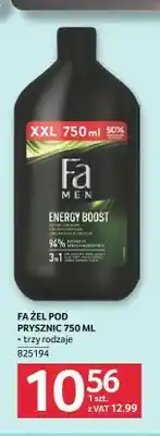 Selgros Żel pod prysznic Fa Men Energy Boost oferta