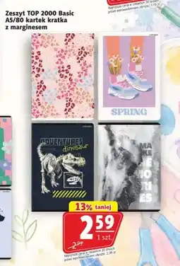 Prim Market Zeszyt TOP 2000 Basic A5/80 kartek kratka z marginesem oferta