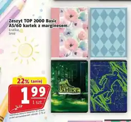 Prim Market Zeszyt TOP 2000 Basic A5/60 kartek z marginesem kratka oferta