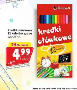 Prim Market Kredki ołówkowe 12 kolorów grube Grażyna oferta