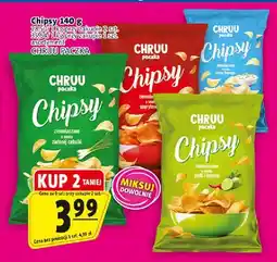 Prim Market Chipsy ziemniaczane o smaku zielonej cebulki Chruu Paczka oferta