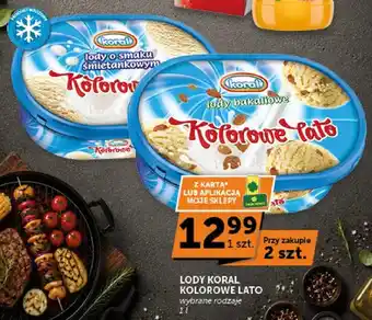 Lody o smaku śmietankowym Koral Kolorowe Lato