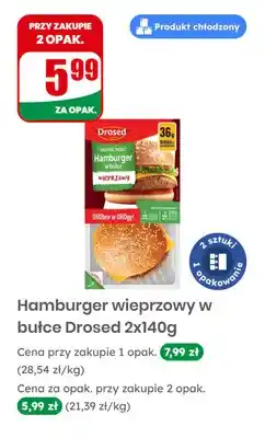 Dino Hamburger wieprzowy w bułce Drosed 2-pak oferta