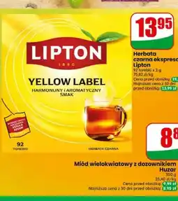 Dino Herbata czarna ekspresowa Lipton Yellow Label oferta