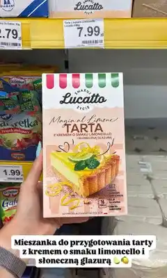 Dino Mieszanka do przygotowania tarty z kremem o smaku limoncello i słoneczną glazurą Lucatto oferta