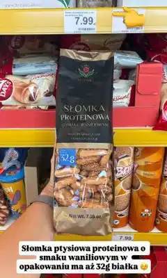 Dino Słomka ptysiowa proteinowa o smaku waniliowym Brześć oferta