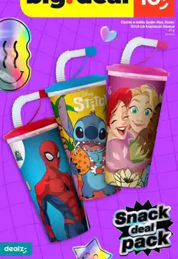 Dealz Ciastka w kubku Spider-Man, Disney Stitch lub Księżniczki Disneya oferta