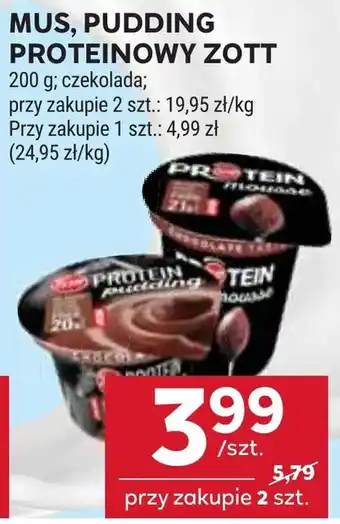 Stokrotka Mus, Pudding Proteinowy Zott oferta