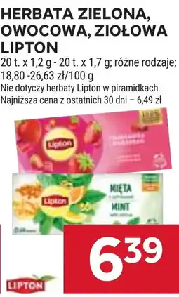 Stokrotka Herbata Zielona, Owocowa, Ziołowa Lipton oferta