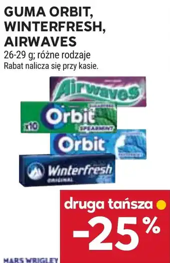 Stokrotka Guma Orbit, Winterfresh, Airwaves oferta