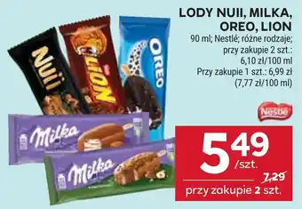 Stokrotka Lody Nuii, Milka, Oreo, Lion oferta