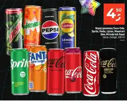 Dealz Napój gazowany Coca-Cola, Sprite, Fanta, Lipton, Mountain Dew, Mirinda lub Pepsi oferta