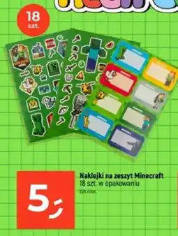 Dealz Naklejki na zeszyt Minecraft oferta