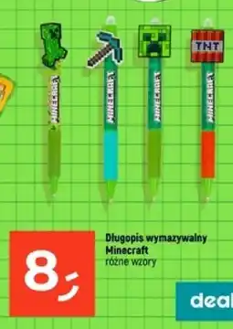 Dealz Długopis wymazywalny Minecraft oferta