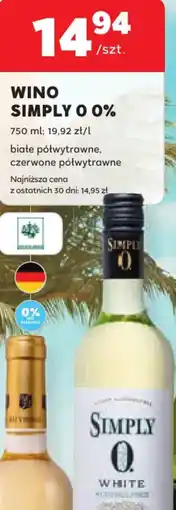 Stokrotka Wino Simply 0% oferta