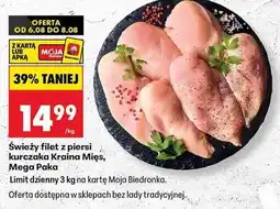 Biedronka Świeży filet z piersi kurczaka Kraina Mięs, Mega Paka oferta