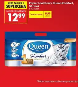 Biedronka Papier toaletowy Queen Komfort oferta