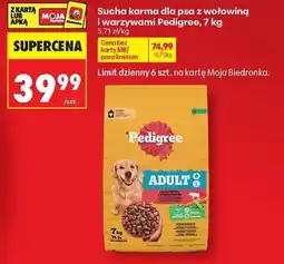 Biedronka Sucha karma dla psa z wołowiną i warzywami Pedigree oferta