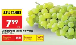 Biedronka Winogrono jasne na wagę oferta