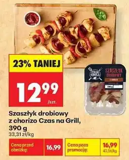 Biedronka Szaszłyk drobiowy z chorizo Czas na Grill oferta