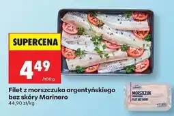 Biedronka Filet z morszczuka argentyńskiego bez skóry Marinero oferta