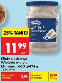 Biedronka Filety śledziowe Wiejskie w oleju Marinero oferta