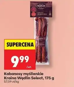 Biedronka Kabanosy myśliwskie Kraina Wędlin Select oferta